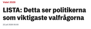 Viktigaste valfrågorna i Gislaveds kommun